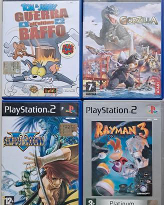 Lotto di 4 giochi originali per PlayStation 2