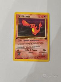 carta Pokemon charmander prima edizione 