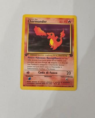 carta Pokemon charmander prima edizione 
