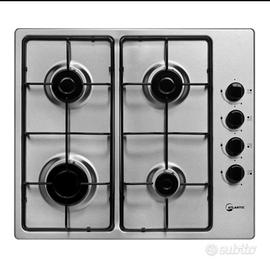 🍳 Piano cottura gas 4 fuochi Inox – Atlantic – 