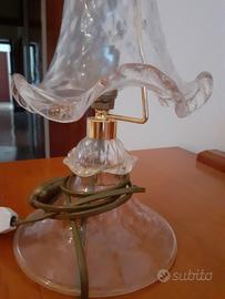 Lampada da tavolo in vetro di murano