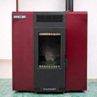 Stufa a pellet Vulcania Minislim con aspiracenere