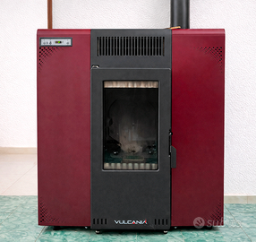 Stufa a pellet Vulcania Minislim con aspiracenere