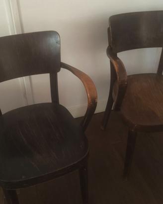 2 sedie poltrone thonet anni 30 Cecoslovacchia 