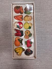 DUE Set Formine decorative resina: fiori e frutta