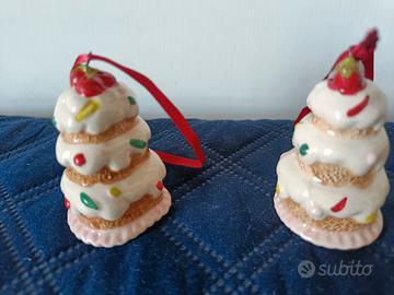 Addobbi Natale dolcetti ceramica