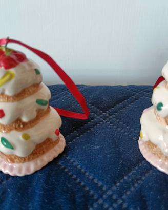 Addobbi Natale dolcetti ceramica