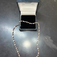 Collana girocollo argento e argento d’orato