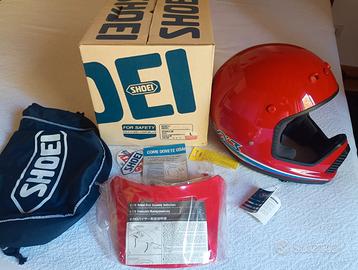 Casco Shoei VX3 vintage Enduro rosso - Tg. L - NOS