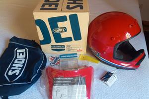 Casco Shoei VX3 vintage Enduro rosso - Tg. L - NOS