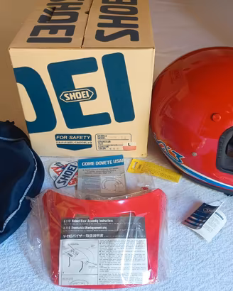 Casco Shoei VX3 vintage Enduro rosso - Tg. L - NOS