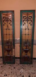 Vetrate Liberty in vetro piombato colorato