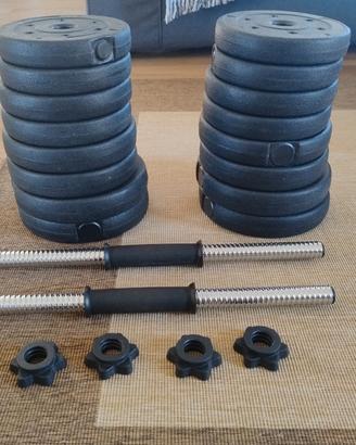 Manubri componibili palestra 