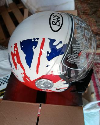 casco demi-jet BHR con bandiera inglese 