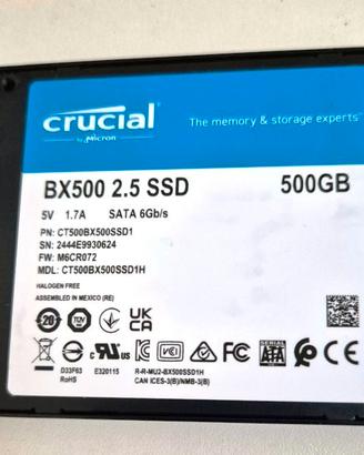 SSD Crucial 500 GB