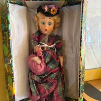 Bambola lenci 60cm taffetà scozzese - RARISSIMA