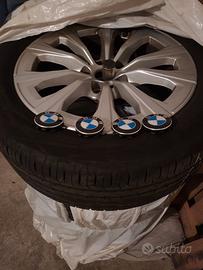 4 Cerchi bmw da 17 + gomme estive con 7.000km