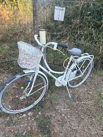 Bici Donna  Bianca Cestino  Vimini