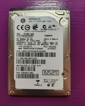 HITACHI Hard Disk 2,5" 320GB 7200rpm