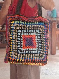 borsa a spalla uncinetto 