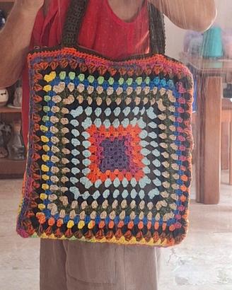 borsa a spalla uncinetto 