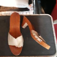 Zoccoli in legno Vintage anni 60/70 nuovi