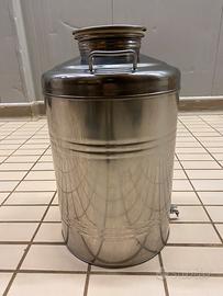 Fusto inox per olio 100 litri