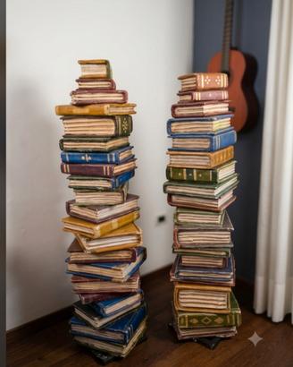 Libreria Verticale Design Cartapesta Originale