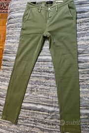 Jeans Replay chino Zeumar stretch verdi