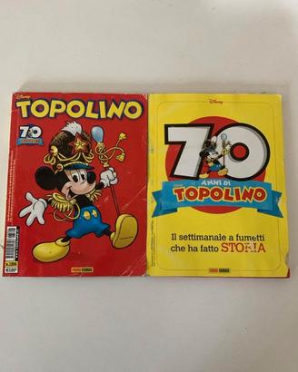 Topolino n.3306 con allegato 70 anni
