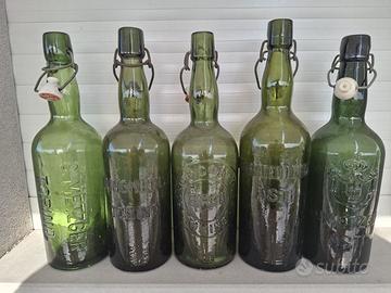 Bottiglie antiche in vetro (collezione mista)