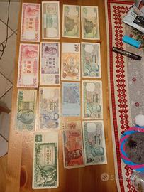 banconote straniere tenute bene 