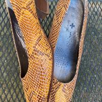 Décolleté vintage pitonate donna Made in Italy