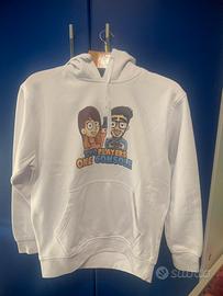 Felpa con cappuccio Two players one console