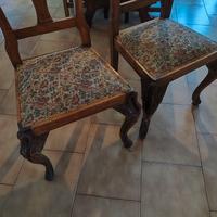 6 sedie Antiquariato