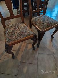 6 sedie Antiquariato