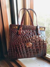 Borsa in pelle di coccodrillo