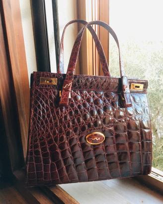 Borsa in pelle di coccodrillo