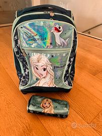 Seven cartella scuola trolley rotelle Frozen