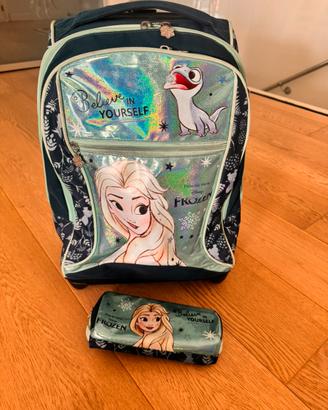 Seven cartella scuola trolley rotelle Frozen