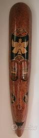 maschera indonesiana decorativa in legno 