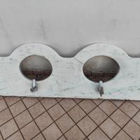 doppo lavandino in marmo