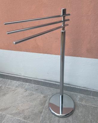 Porta asciugamani a piantana bagno - acciaio