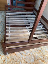 Letto a castello una piazza e mezza in legno