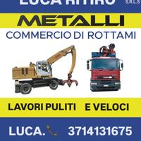 RITIRO QUALSIAS  TIPOLOGIA DI FERRO E METALL