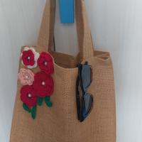 borsa tote per la spiaggia o tempo libero