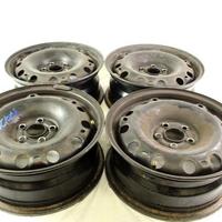 6R0601027D SET 4 CERCHI IN FERRO DA 15 POLLICI 5 F