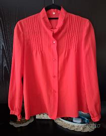 camicia rossa vintage