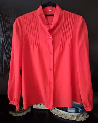 camicia rossa vintage