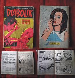 STOCK FUMETTO DIABOLIK  7 numeri vari anni 69-98